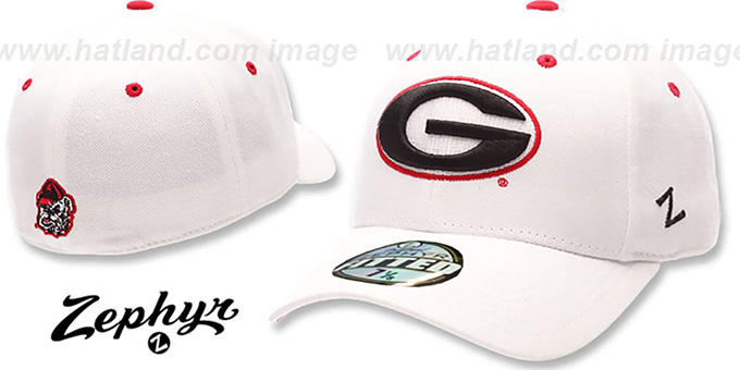 Georgia 'DH' Fitted Hat by Zephyr - white