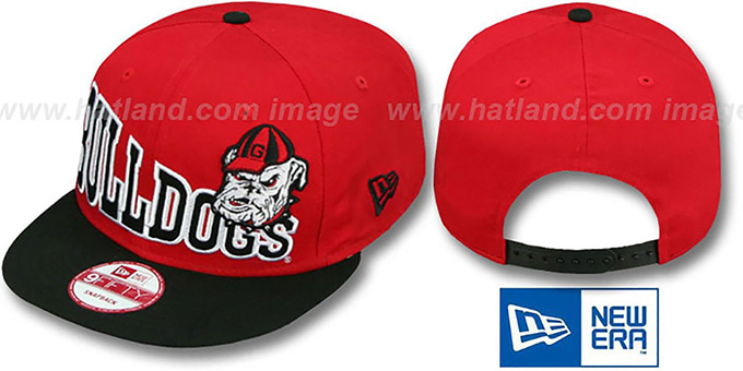 Georgia 'STOKED SNAPBACK' Red-Black Hat by New Era