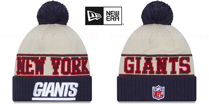 Giants 2023 'HISTORIC SIDELINE' Knit Beanie Hat by New Era