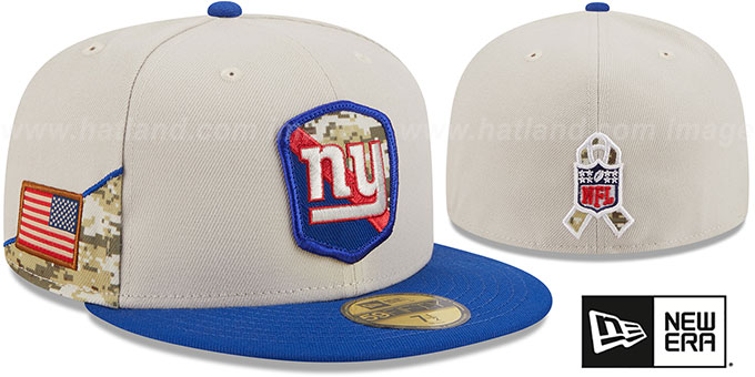 Giants '2023 SALUTE-TO-SERVICE' Stone-Blue Fitted Hat by New Era