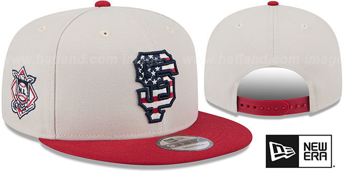 Giants 2024 'JULY 4TH STARS N STRIPES SNAPBACK' Hat by New Era