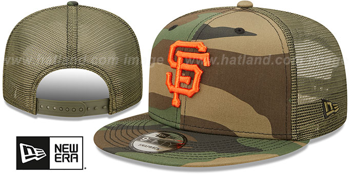 Giants 'ARMY CAMO TRUCKER' Hat by New Era