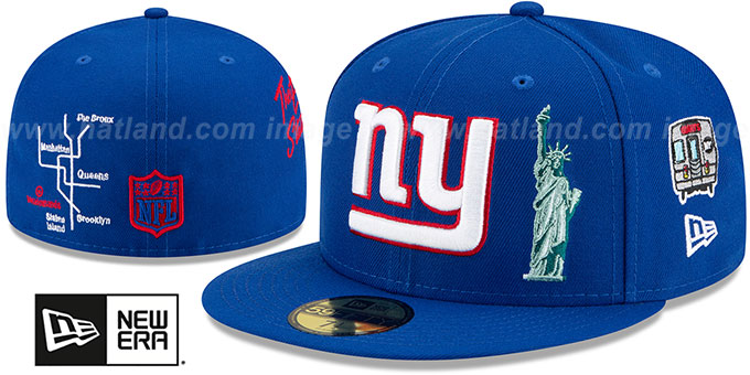 Giants 'CITY TRANSIT' Royal Fitted Hat by New Era