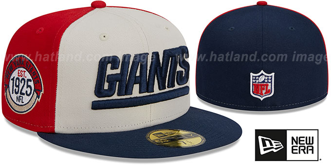 Giants 'HISTORIC SIDELINE PINWHEEL' Fitted Hat by New Era