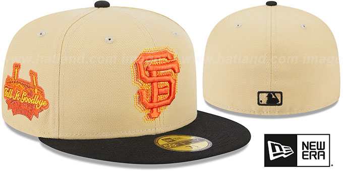 Giants 'ILLUSION SIDE-PATCH' Gold-Black Fitted Hat by New Era