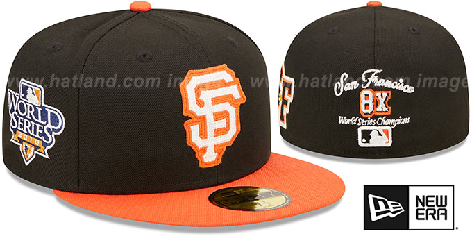 Giants 'LETTERMAN SIDE-PATCH' Fitted Hat by New Era