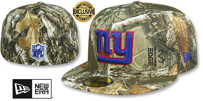 Giants 'NFL TEAM-BASIC' Realtree Camo Fitted Hat by New Era