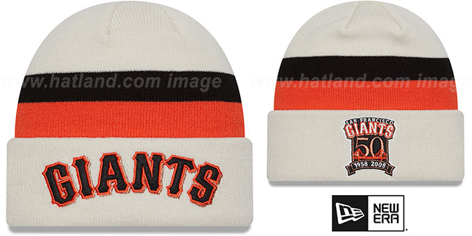 Giants 'RETRO-CUFF' Knit Beanie by New Era