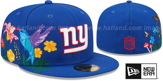 Giants 'SIDE-BLOOM' Royal Fitted Hat by New Era