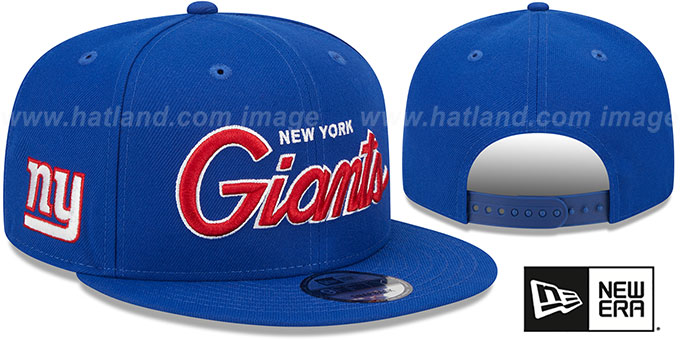 Giants 'TEAM-SCRIPT SNAPBACK' Royal Hat by New Era