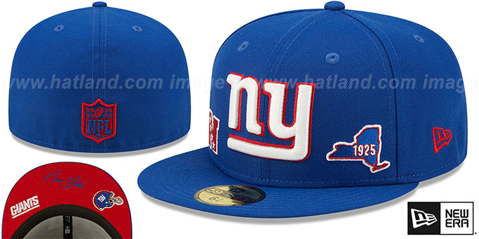 Giants 'TRIPLE THREAT IDENTITY' Royal Fitted Hat by New Era