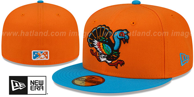 GreenJackets 'COPA' Orange-Blue Fitted Hat by New Era