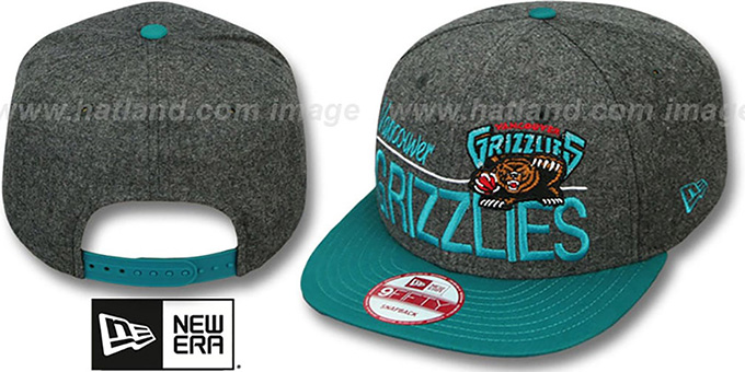 Grizzlies 'FLANNEL SNAPBACK' Grey-Teal Hat by New Era