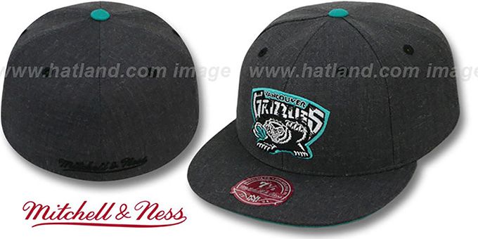 Grizzlies 'GREY HEDGEHOG' Fitted Hat by Mitchell and Ness