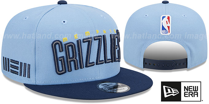 Grizzlies 'STATEMENT SNAPBACK' Sky-Navy Hat by New Era