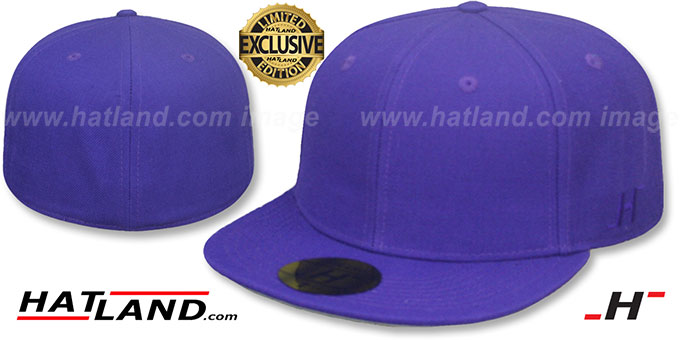 Hatland 'HYBRID E5-BLANK' Solid Purple Fitted Hat