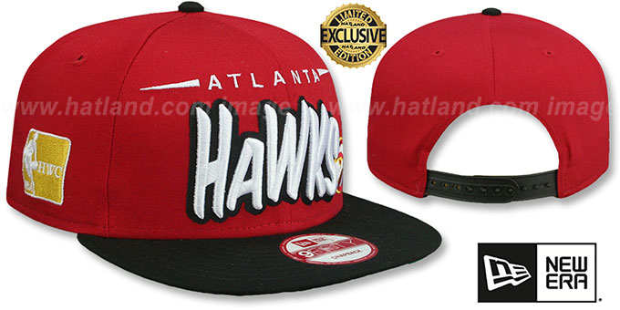 Hawks '2T HW DOPETASTIC SNAPBACK' Red-Black Hat by New Era