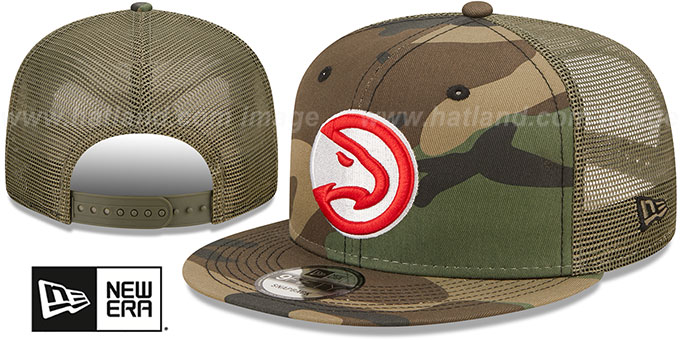 Hawks 'ARMY CAMO TRUCKER' Hat by New Era