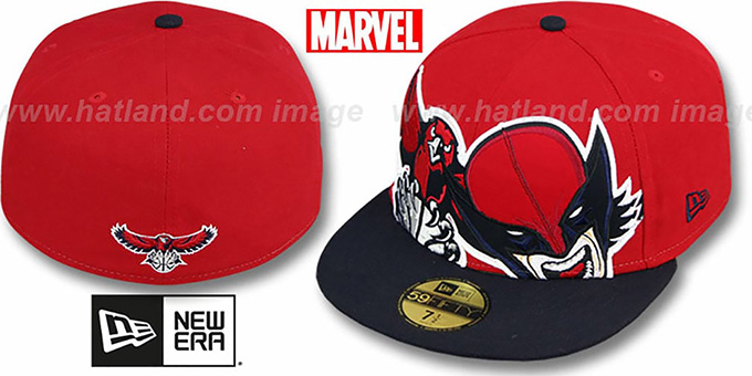 Hawks 'HERO-HCL' Red-Navy Fitted Hat by New Era