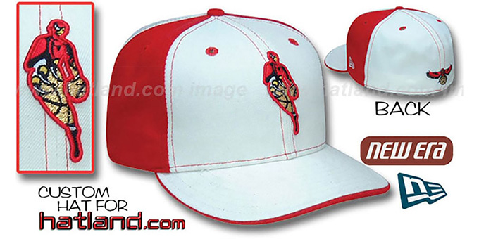 Hawks INSIDER 'PINWHEEL' White-Red Fitted Hat by New Era