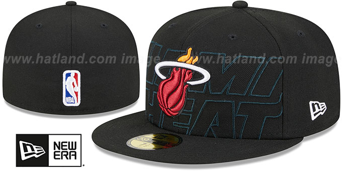 Heat 2023 'NBA DRAFT' Black Fitted Hat by New Era