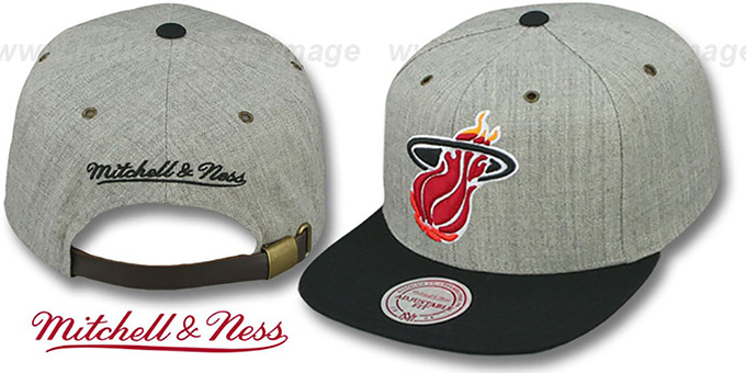 Heat '2T-HEATHER STRAPBACK' Hat Mitchell and Ness