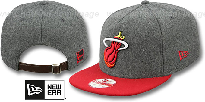 Heat '2T MELTON A-FRAME STRAPBACK' Hat by New Era