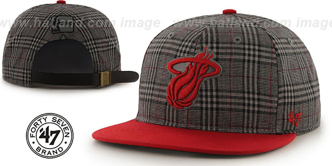 Heat '60-MINUTES STRAPBACK' Red Hat by Twins 47 Brand