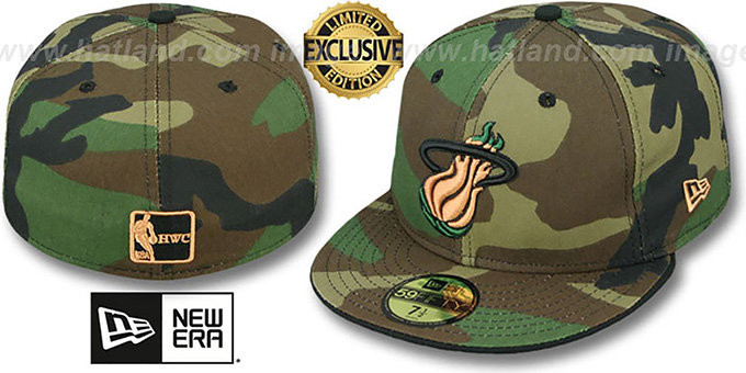 Heat 'ARMY CAMO' Fitted Hat by New Era