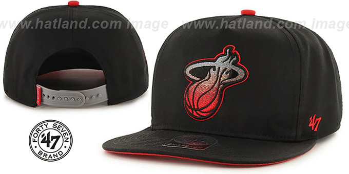 Heat 'BURNING-MAN SNAPBACK' Black Hat by Twins 47 Brand