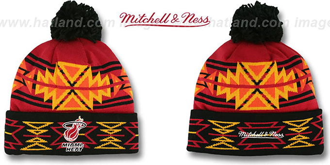 Heat 'GEOTECH' Knit Beanie by Mitchell and Ness