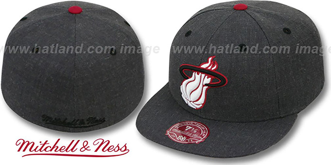 Heat 'GREY HEDGEHOG' Fitted Hat by Mitchell and Ness