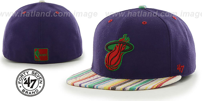 Heat 'HWC BODHI' Purple Fitted Hat by 47 Brand