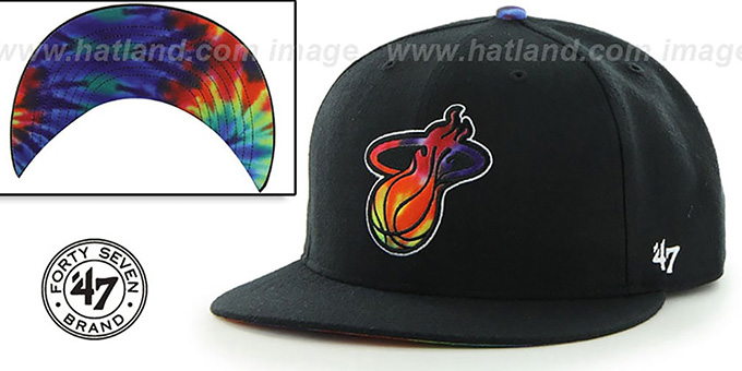 Heat 'SHAKEDOWN' Black Fitted Hat by 47 Brand