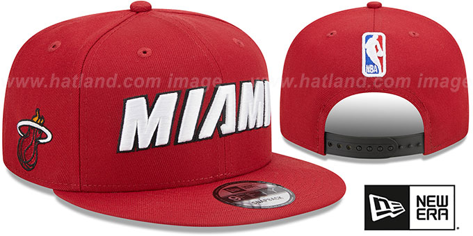 Heat 'STATEMENT SNAPBACK' Dark Red Hat by New Era