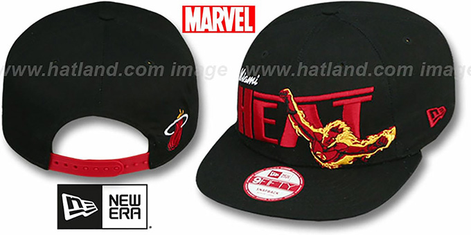 Heat 'TEAM-HERO SNAPBACK' Black Hat by New Era