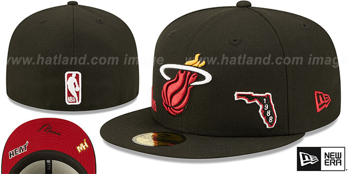 Heat 'TRIPLE THREAT IDENTITY' Black Fitted Hat by New Era