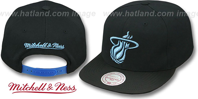 Heat 'XL-LOGO GAMMA SNAPBACK' Black Hat by Mitchell and Ness