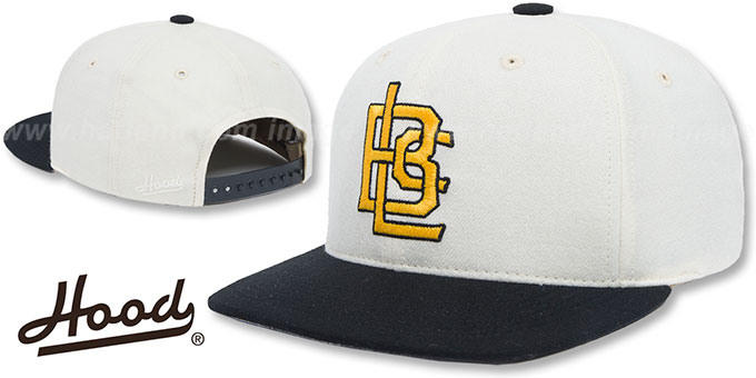 Hood 'LONG BEACH SNAPBACK' White-Black Hat