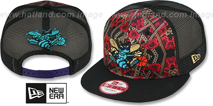 Hornets 'FLORAL CHAIN SNAPBACK' Hat by New Era