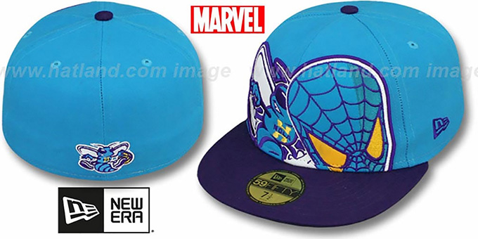 Hornets 'HERO-HCL' Teal-Purple Fitted Hat by New Era