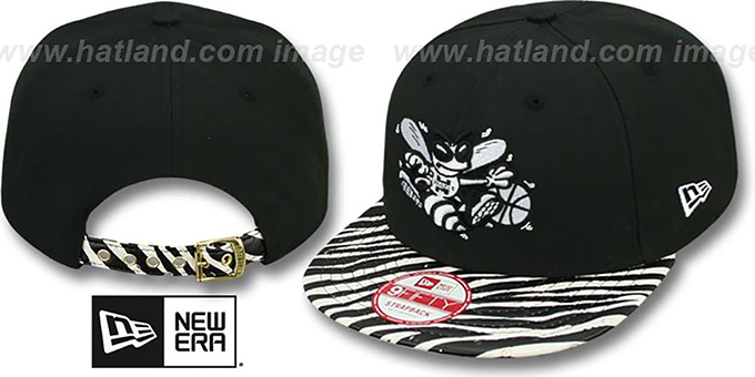 Hornets 'OSTRICH-ZEBRA STRAPBACK' Hat by New Era