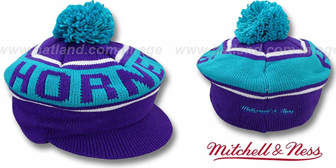 Hornets 'RERUN KNIT BEANIE' by Mitchell and Ness