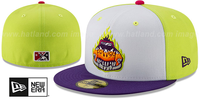 Hot Rods 'COPA' White-Lemon-Purple Fitted Hat by New Era