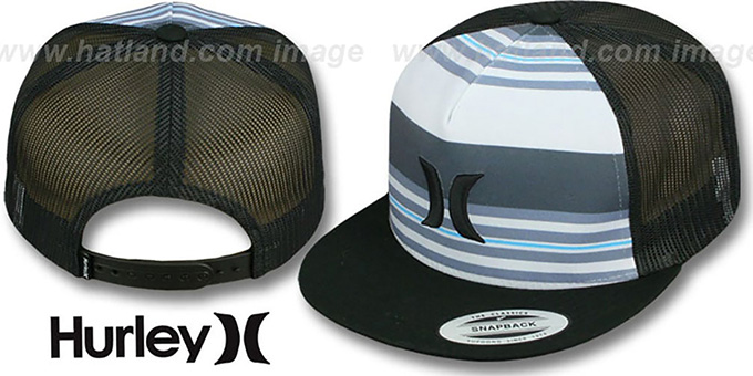 Hurley 'TRUNKS SNAPBACK' Black-Grey Trucker Hat