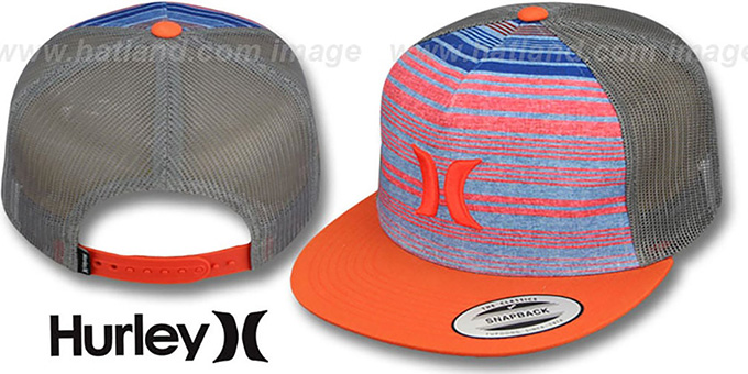 Hurley 'TRUNKS SNAPBACK' Grey-Orange Trucker Hat