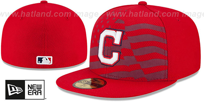 Indians '2015 JULY 4TH STARS N STRIPES' Hat by New Era