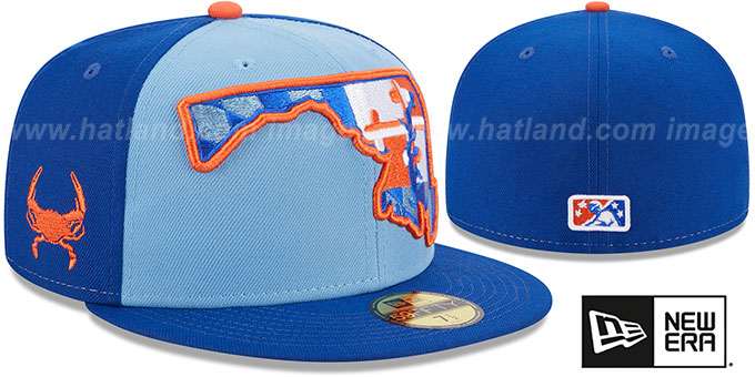 IronBirds 'MILB ONFIELD ALTERNATE' Sky-Royal Fitted Hat by New Era