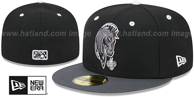 IronPigs 'THEME NIGHT' Black-Grey Fitted Hat by New Era