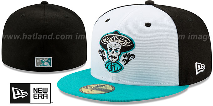 Isotopes 'COPA' White-Black-Aqua Fitted Hat by New Era